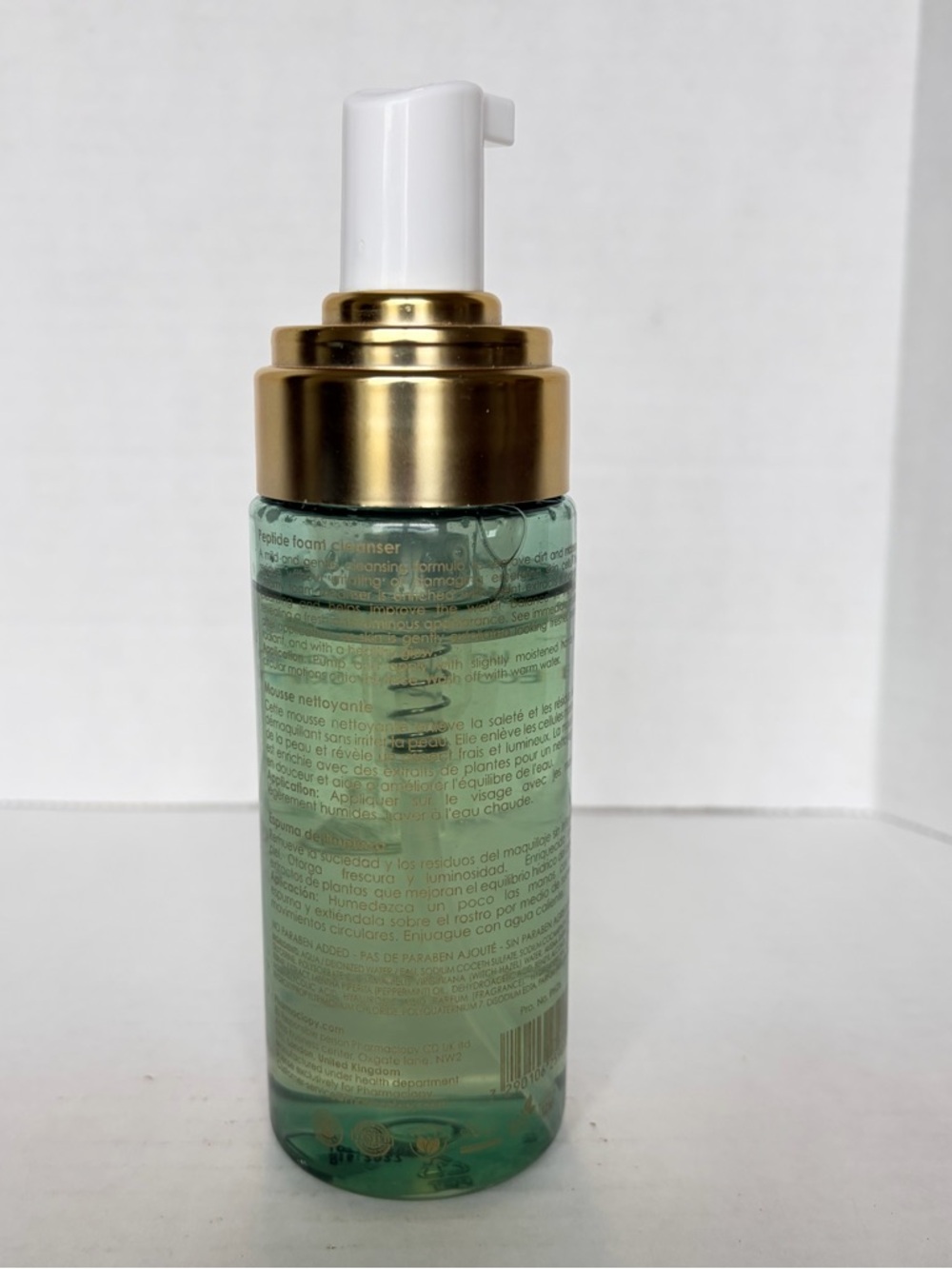 Pharmaciopy Peptide Foam Cleanser 150mL/5.1 oz Mild Gentle AHA Alfalfa No Cap - Picture 5 of 8